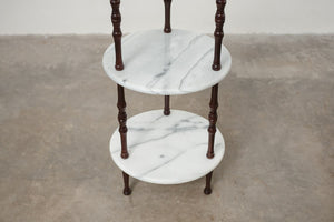 MC Tiered Marble Side Table