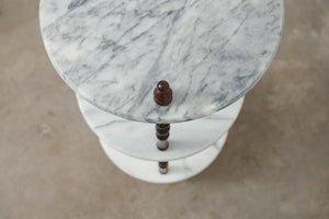 MC Tiered Marble Side Table