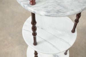 MC Tiered Marble Side Table