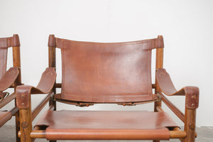 MC Leather Sling Chairs