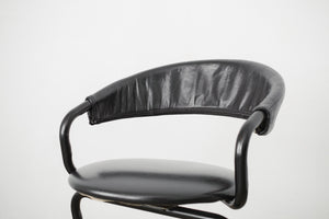 90s Mod Leather Chair