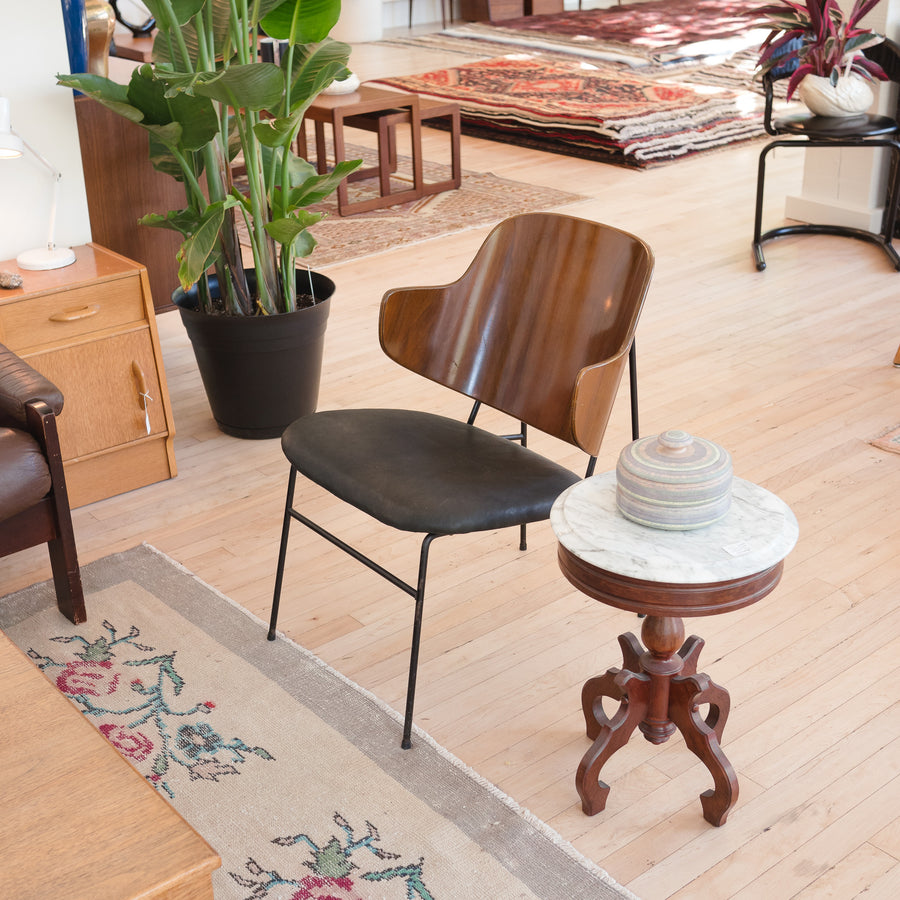 Marble Pedestal Side Table