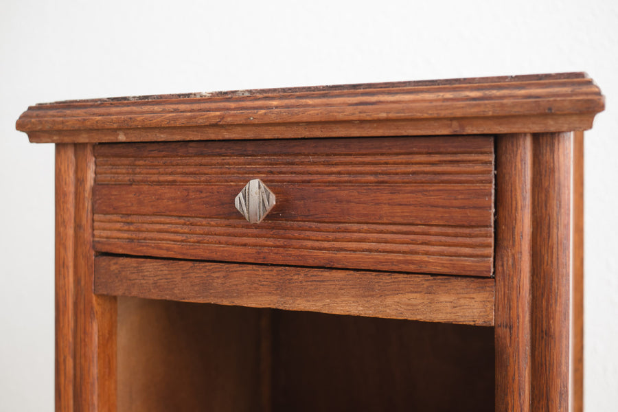 Marble Top Deco Nightstand