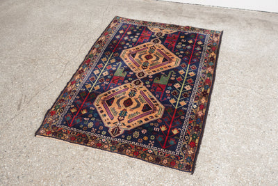 3x4.5 Afghan Rug  ZAMDA - Homestead Seattle