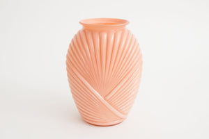 Ribbed Deco Glass Vase
