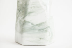 Geometric Marbled Vase