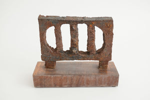 Brutalist Iron Sculpture