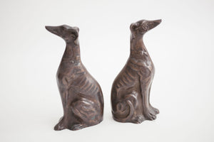 Pair Hound Bookends