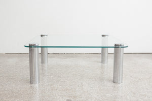 Glass & Chrome Coffee Table