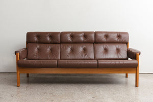 MC Ekornes Leather Sofa