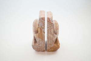 Carved Stone Bookends