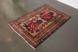 3x4 Afghan Rug | KAIWAN