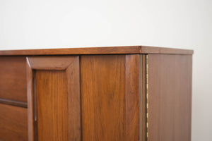 Mid Century 9 Drawer Walnut Dresser