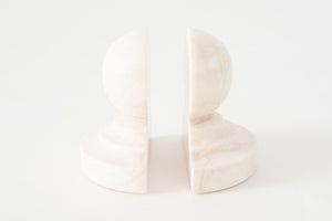 Carved Marble Bookends