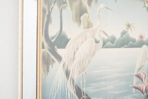 Art Nouveau Print 'Portrait of Great Egrets' by Turner