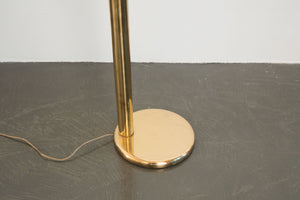 Tubular Brass Floor Lamp by Robert Sonneman