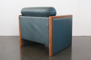 Green Leather Club Chair