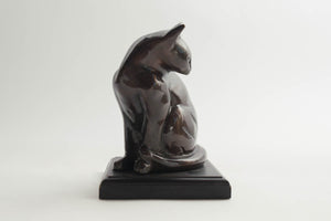 Bronze Cat Sculpture