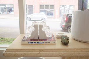 Sculptural Marble Bookends