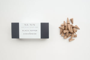 NA NIN Pairings Incense | Black Pepper + Cedarwood