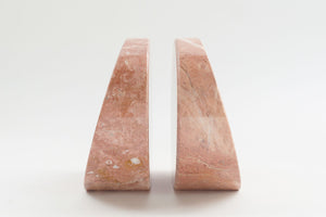 Pink Onyx Bookends