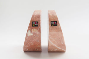 Pink Onyx Bookends