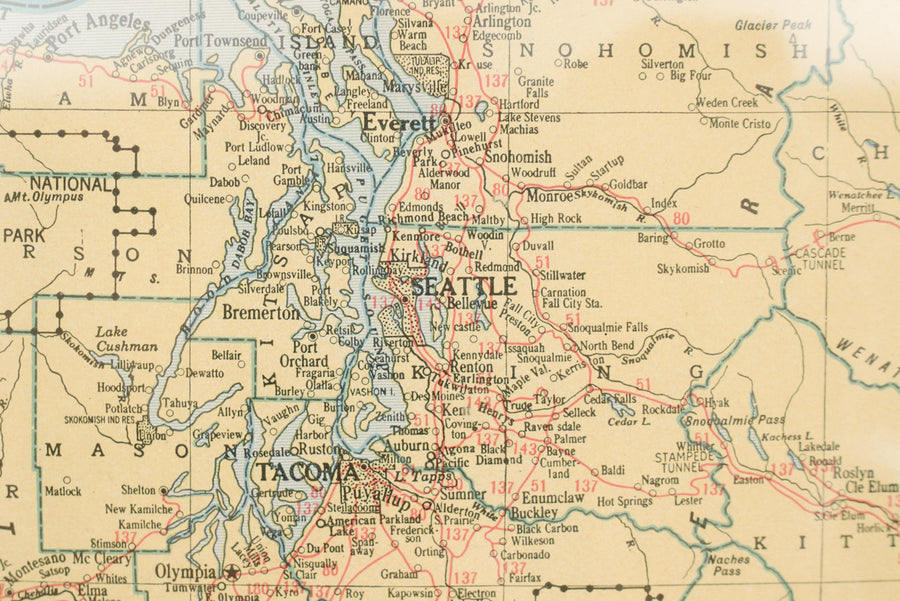 1944 Washington Map