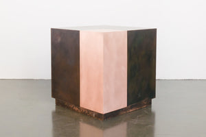 Mod Copper Cube Side Table