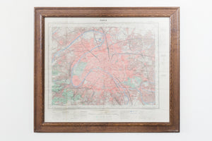 1950s Paris Map