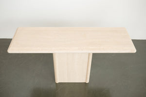 Travertine Console Table