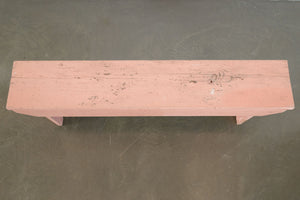Pink Handmade Bench