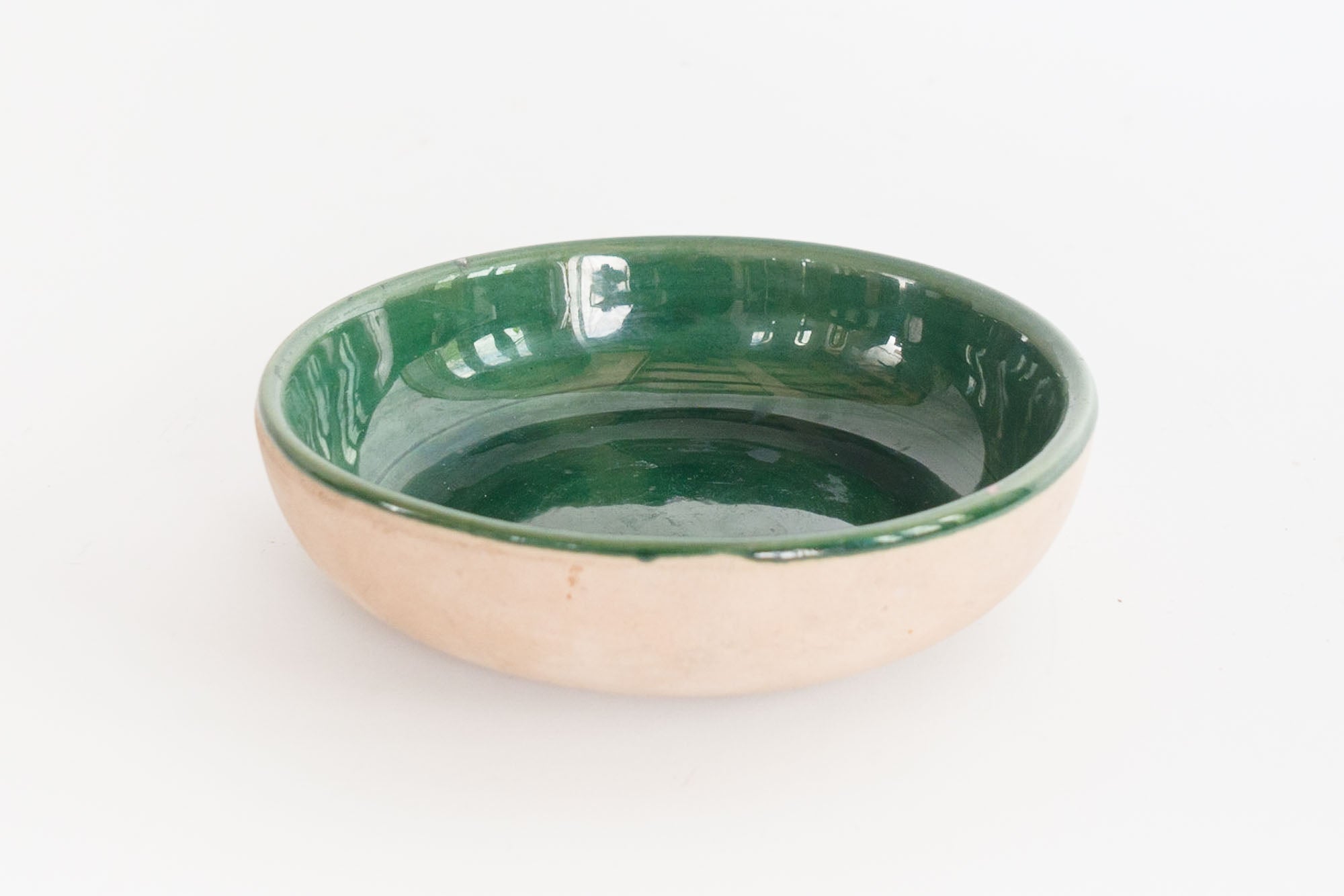 Salsa Bowl in Emerald Isle Green – Small House Pottery