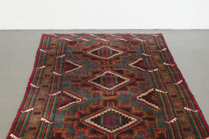 4x7 Afghan Rizbaft Rug | BAHRAM