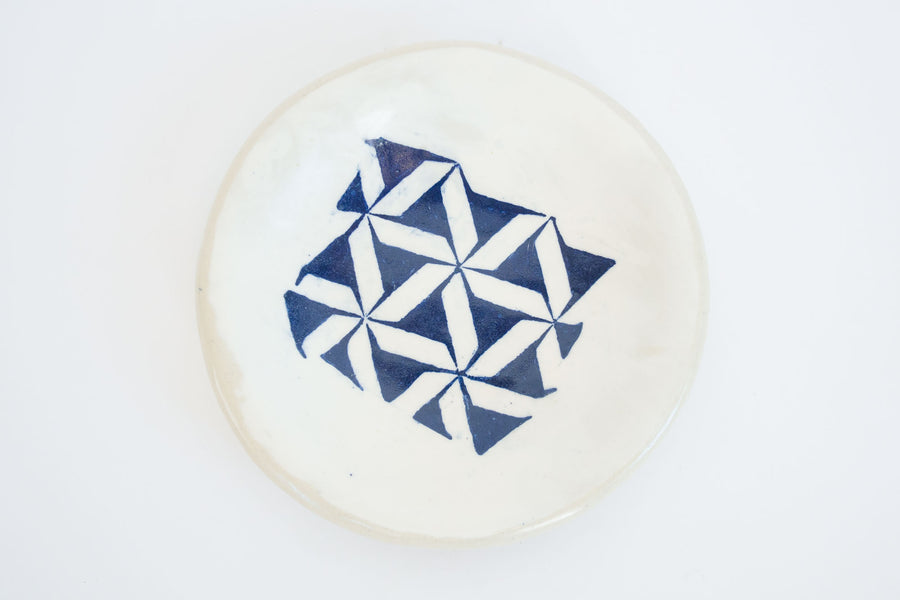 Geometric Glazed Plate