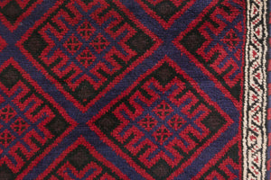 3x4.5 Afghan Baluch Rug | MAYHAR