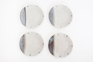 Set of 4 Glazed Plates