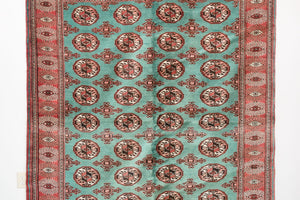 6x8 Persian Turoman Rug | QAJAR