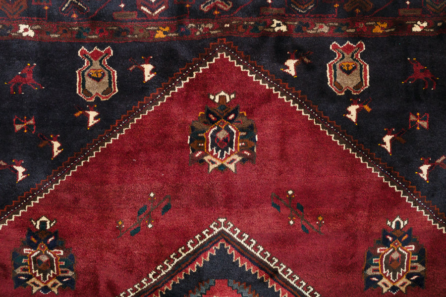 7x10 Persian Roodbar Rug | IZAD