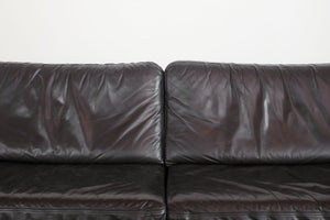 Mod 80s Leather Sofa