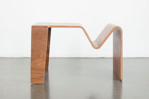 Bentwood Table with Magazine Rack
