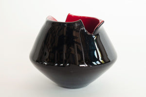 Black and Red Vase