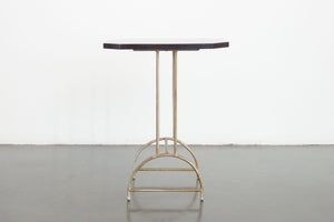 Brass and Lacquer Side Table