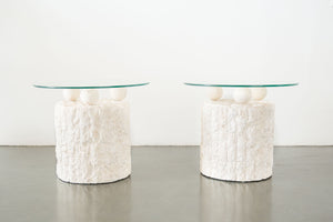 Pair of Magnussen Ponte Stone Side Tables