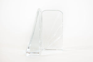 Diagonal Glass Bookends