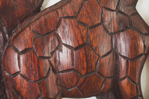 Carved Wood Giraffe Art