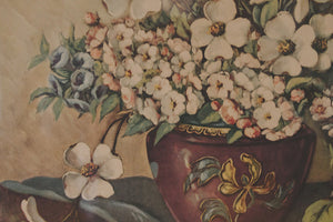 Large Vintage Floral Print