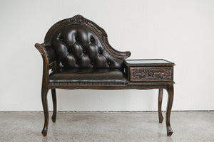 Leather Entry Bench