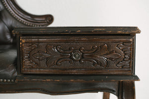 Leather Entry Bench