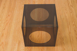 MCM Smoked Lucite Table