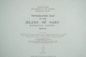 Vintage Hawaii Map